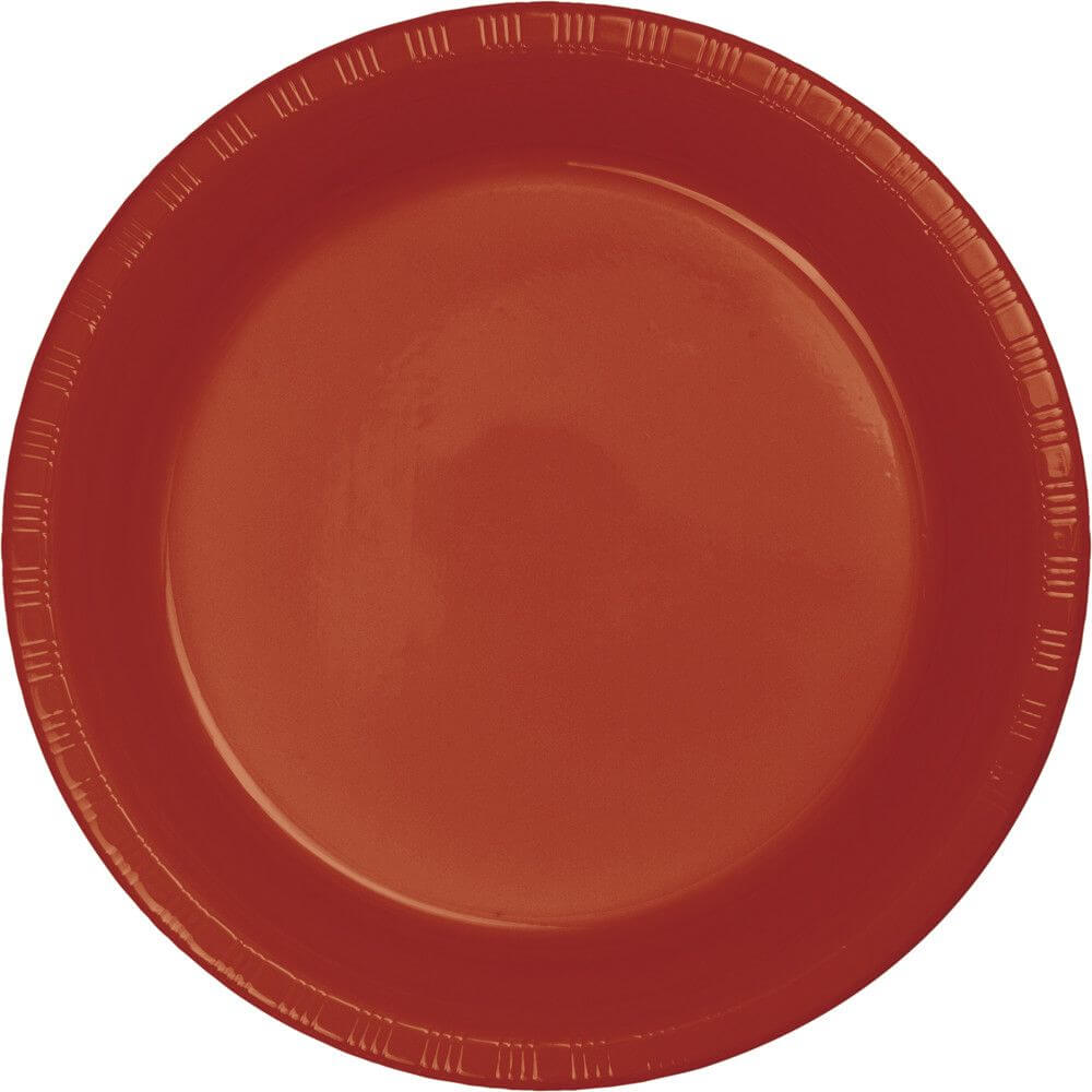 Brick Plastic Plates 7in 20ct 
