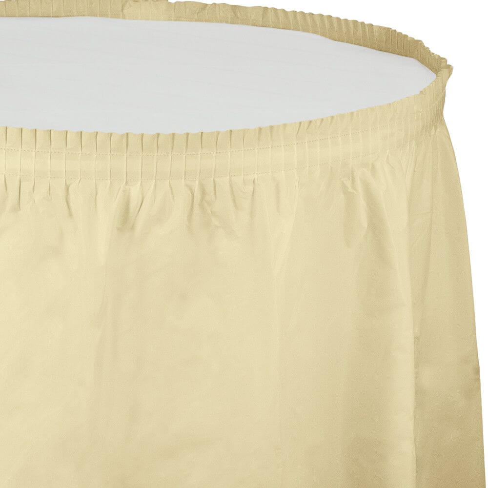 Tableskirt 29in x 14ft, Ivory 