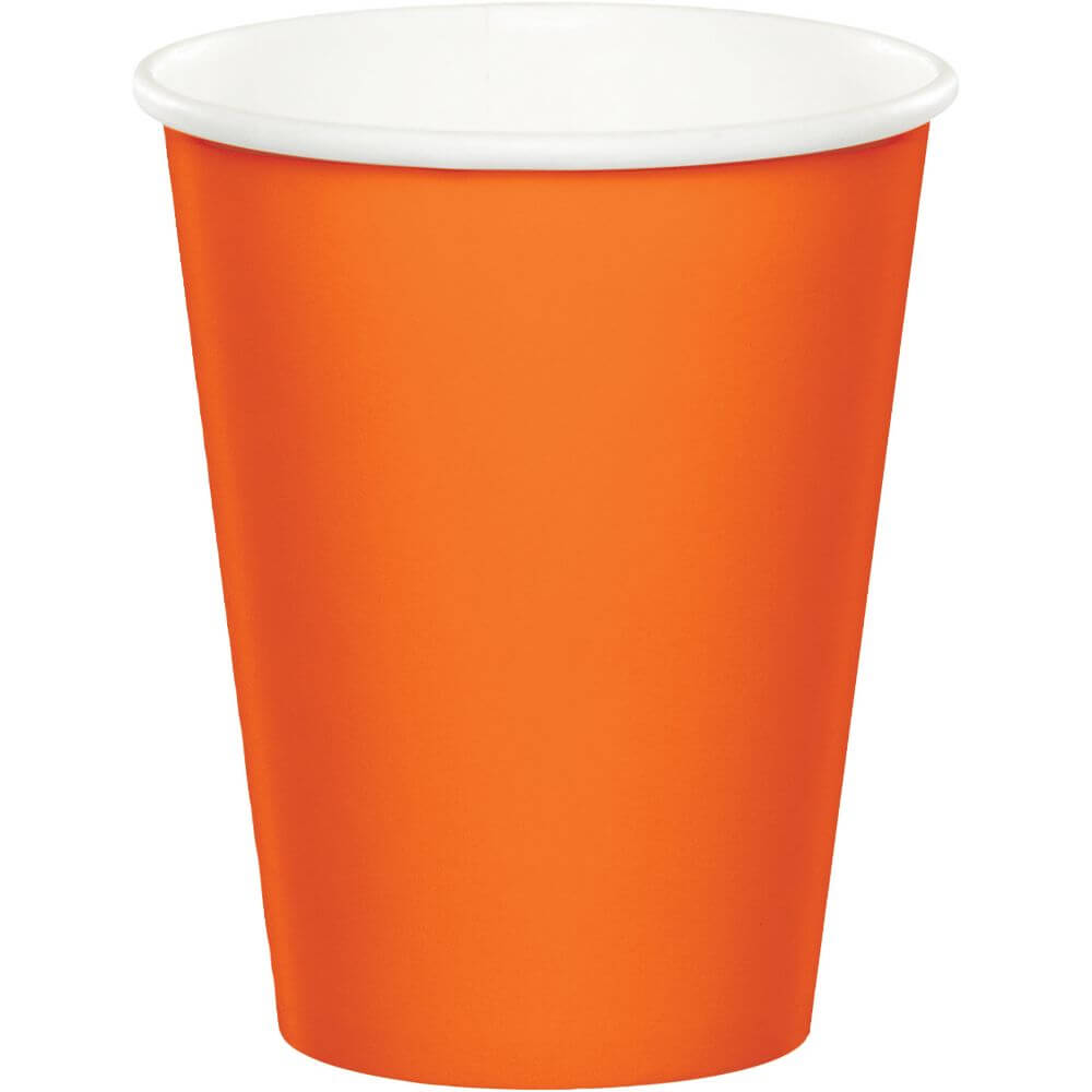 Hot/Cold Cups 9oz 24ct, Sunkissed Orange 