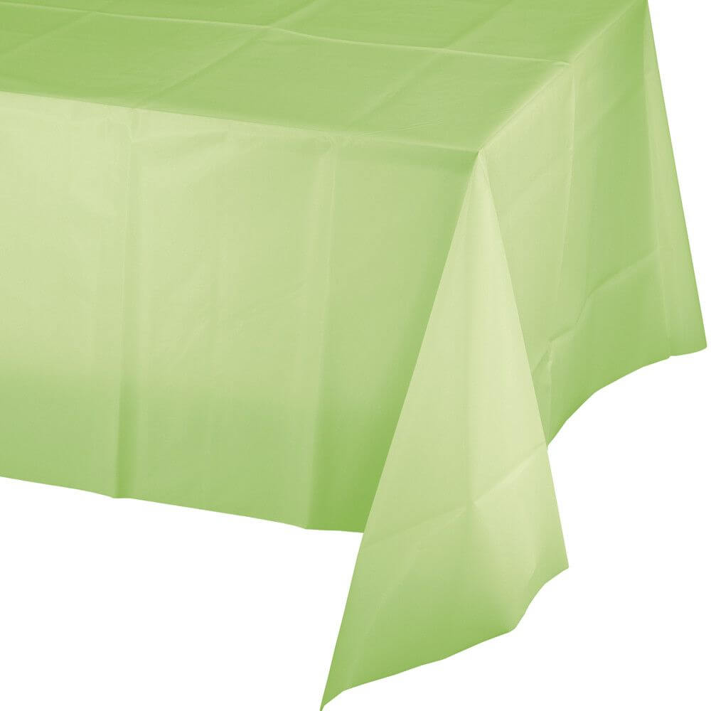 Pistachio Plastic Rectangular Tablecover 54in x 108in, 