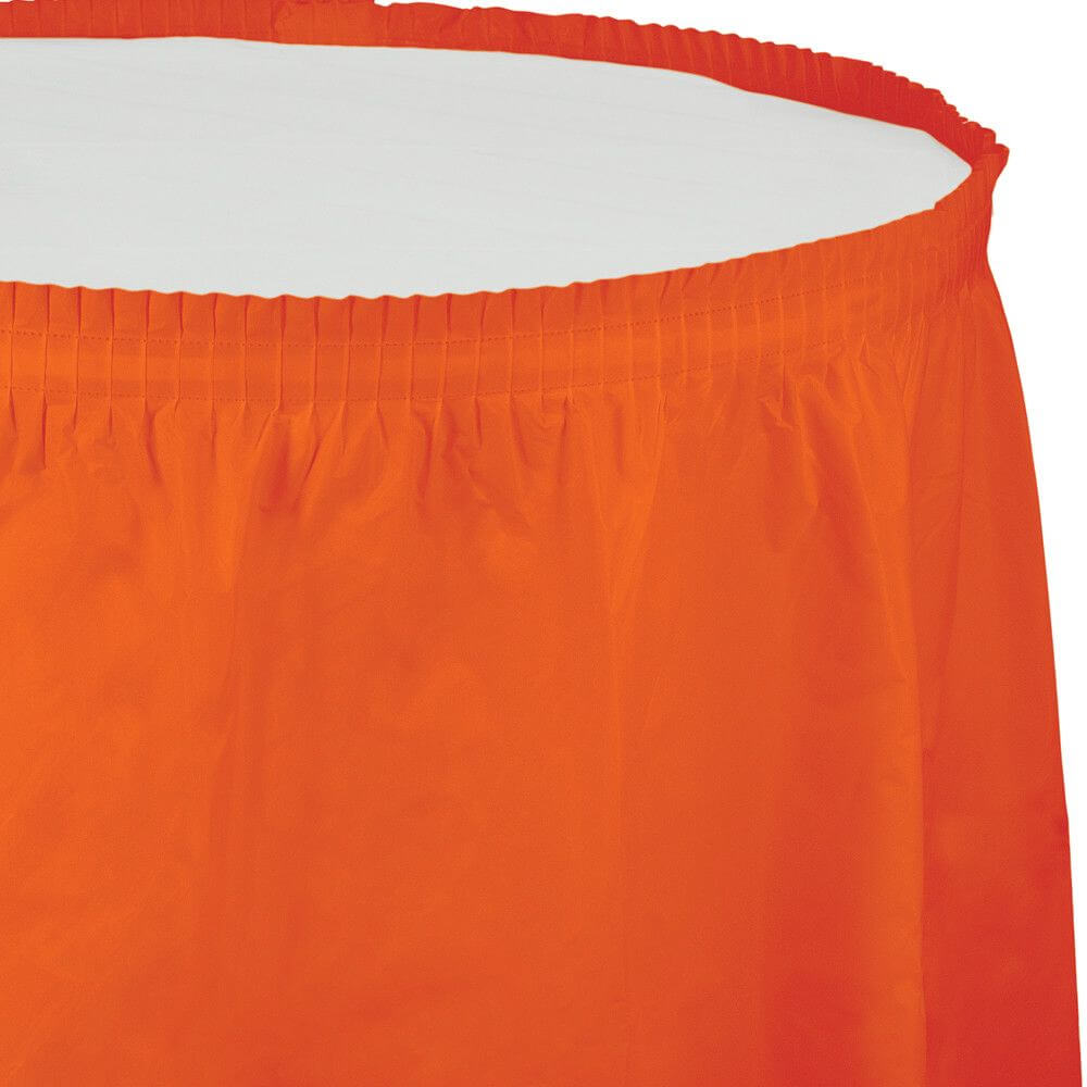 Tableskirt 14ft, Sunkissed Orange 