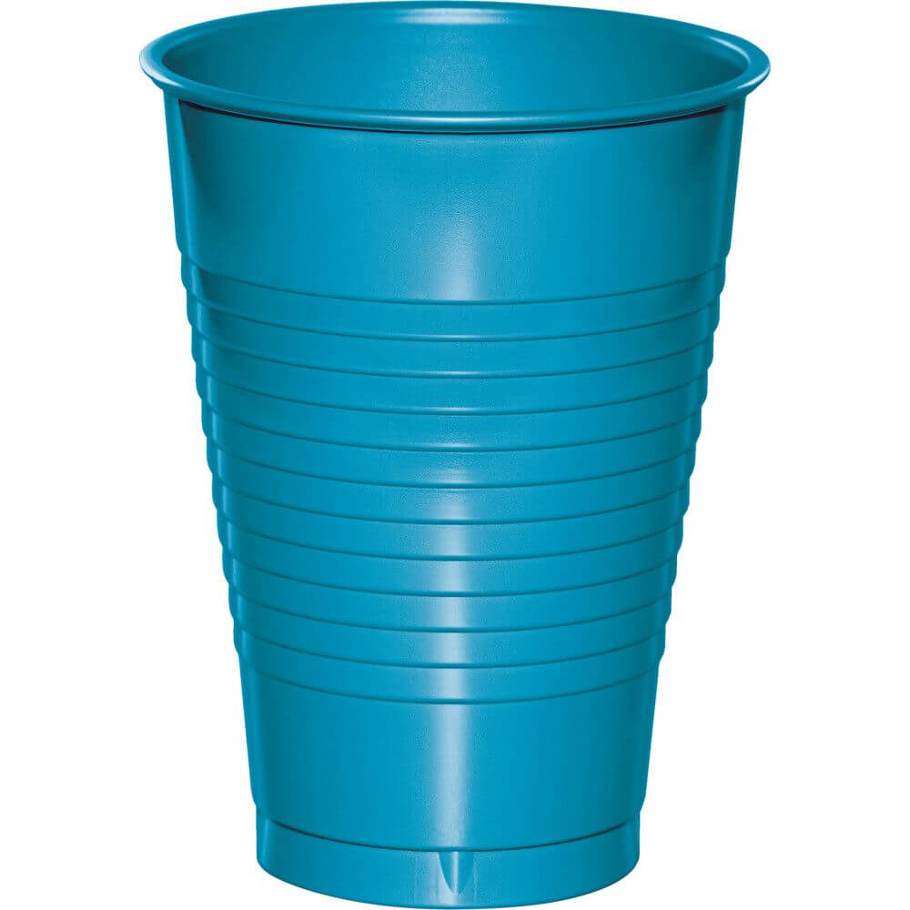 Cups Plastics 12oz 20ct, Turquoise 