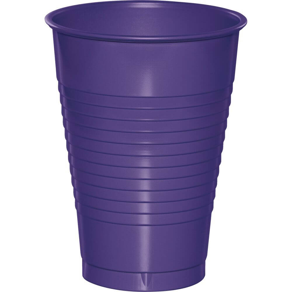 Plastic Cups 12oz 20ct, Purple 