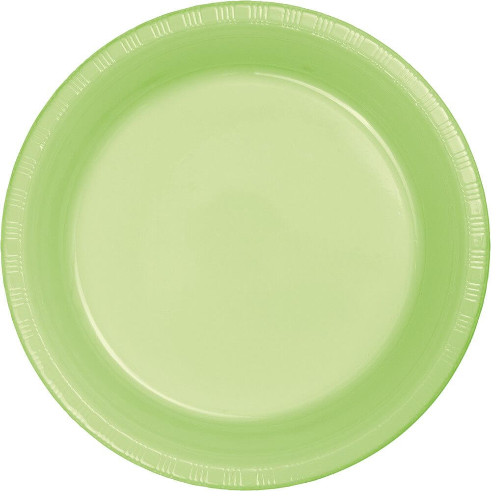 Pistachio Plastic Dinner Plates 9in 20ct 