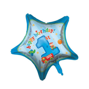 Foil Balloon 1ct 18in,1st Happy Birthday
