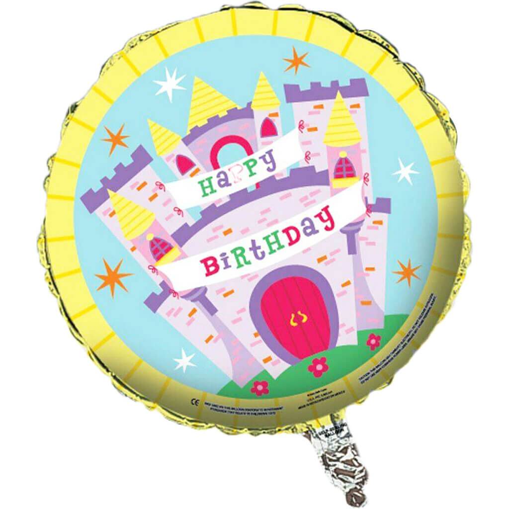 Princess Castle Fun Birthday Foil Balloon, 18in