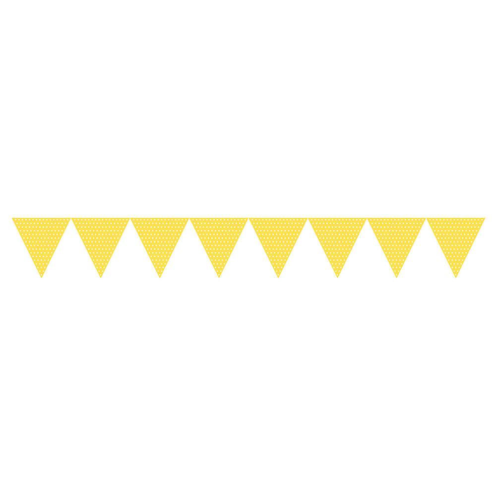 Jointed Banner With Dots Yellow 