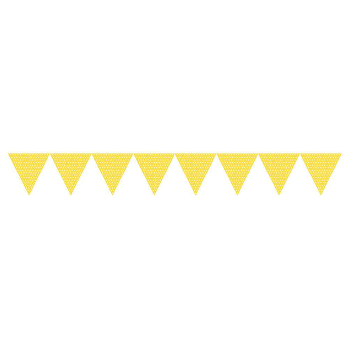 Jointed Banner With Dots Yellow 