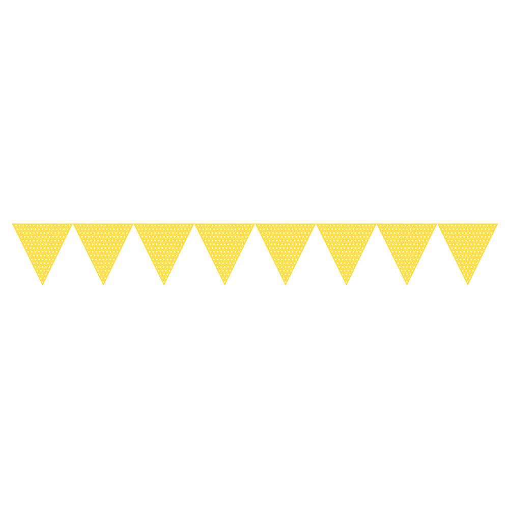 Jointed Banner With Dots Yellow 