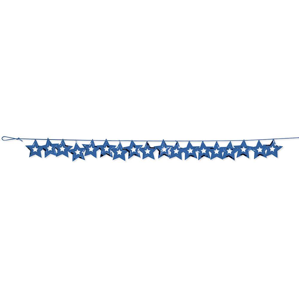 Garland Confetti, Stars Blue 1ct 