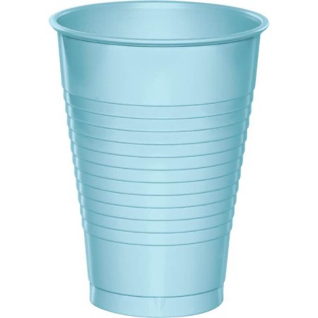 Plastic Cups 12oz 20ct, Pastel Blue 