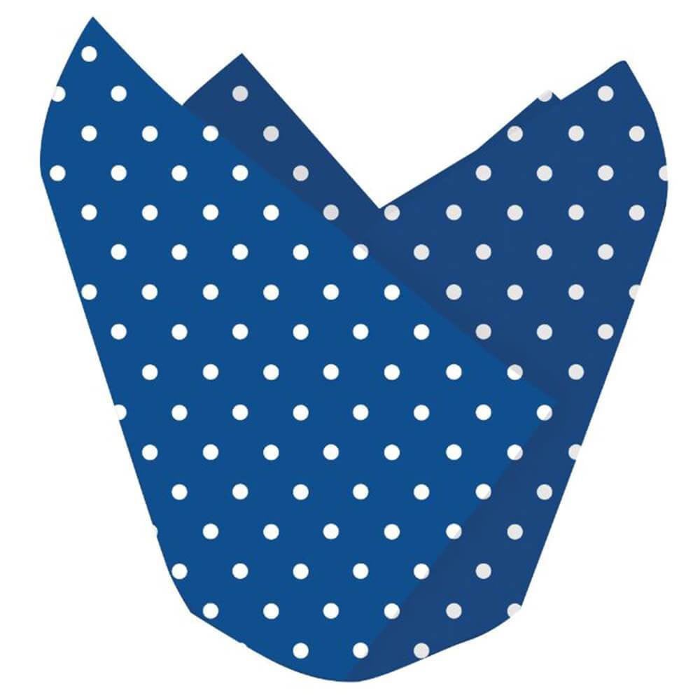 Baking Cups 12ct, Polka Dot Blue White 