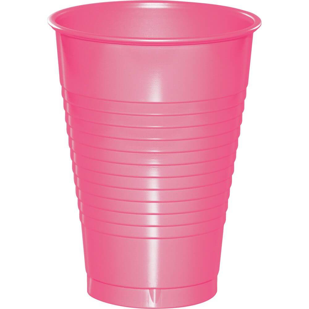 Plastic Cups 12oz 20ct, Candy Pink 