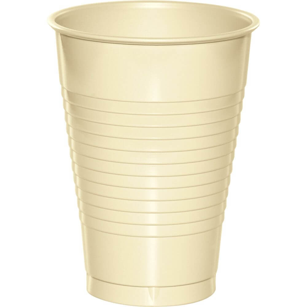 Plastic Cups 12oz 20ct, Ivory 