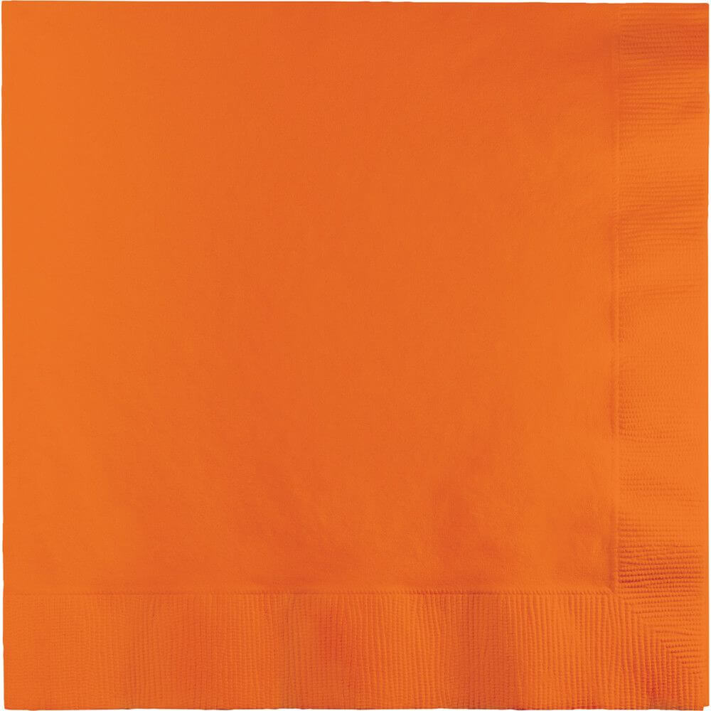 Luncheon Napkins 3ply 50ct, Sunkissed Orange 