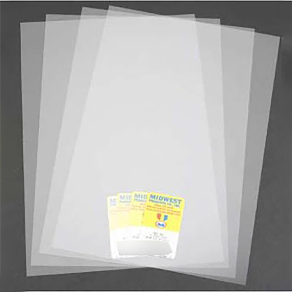 Clear Pvc Sheets .010 x 7.6 x 11
