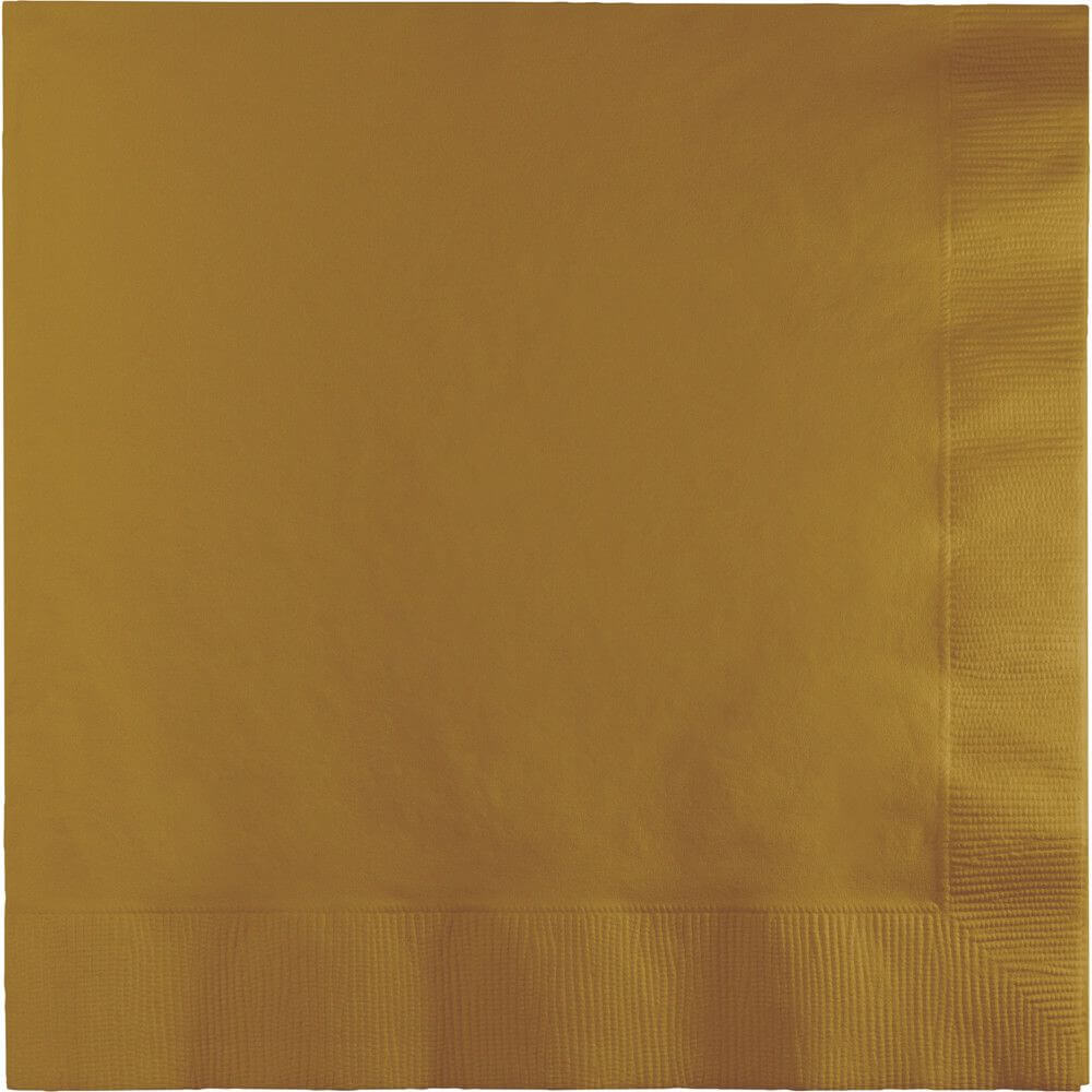 Glittering Gold Luncheon Napkins 3Ply 50ct 