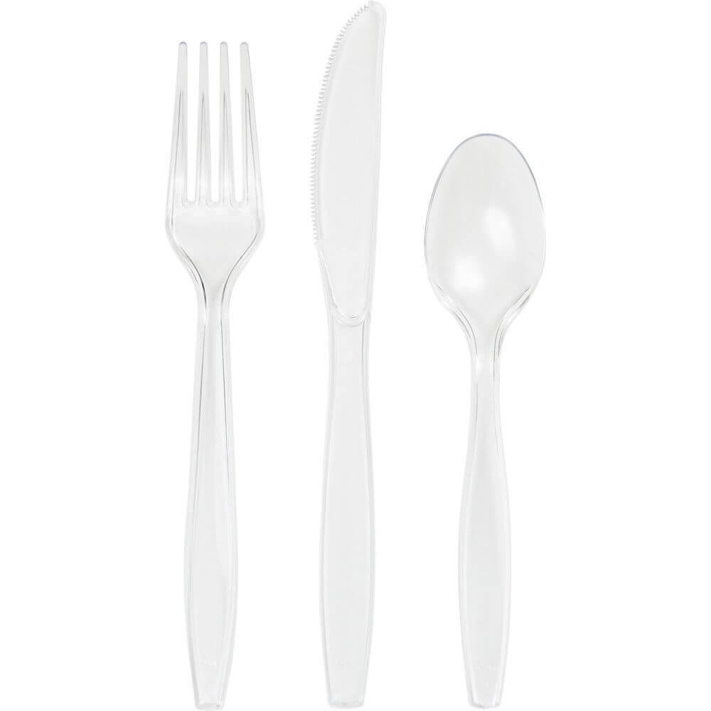 Premium Plastic Cutlery Set 24ct 