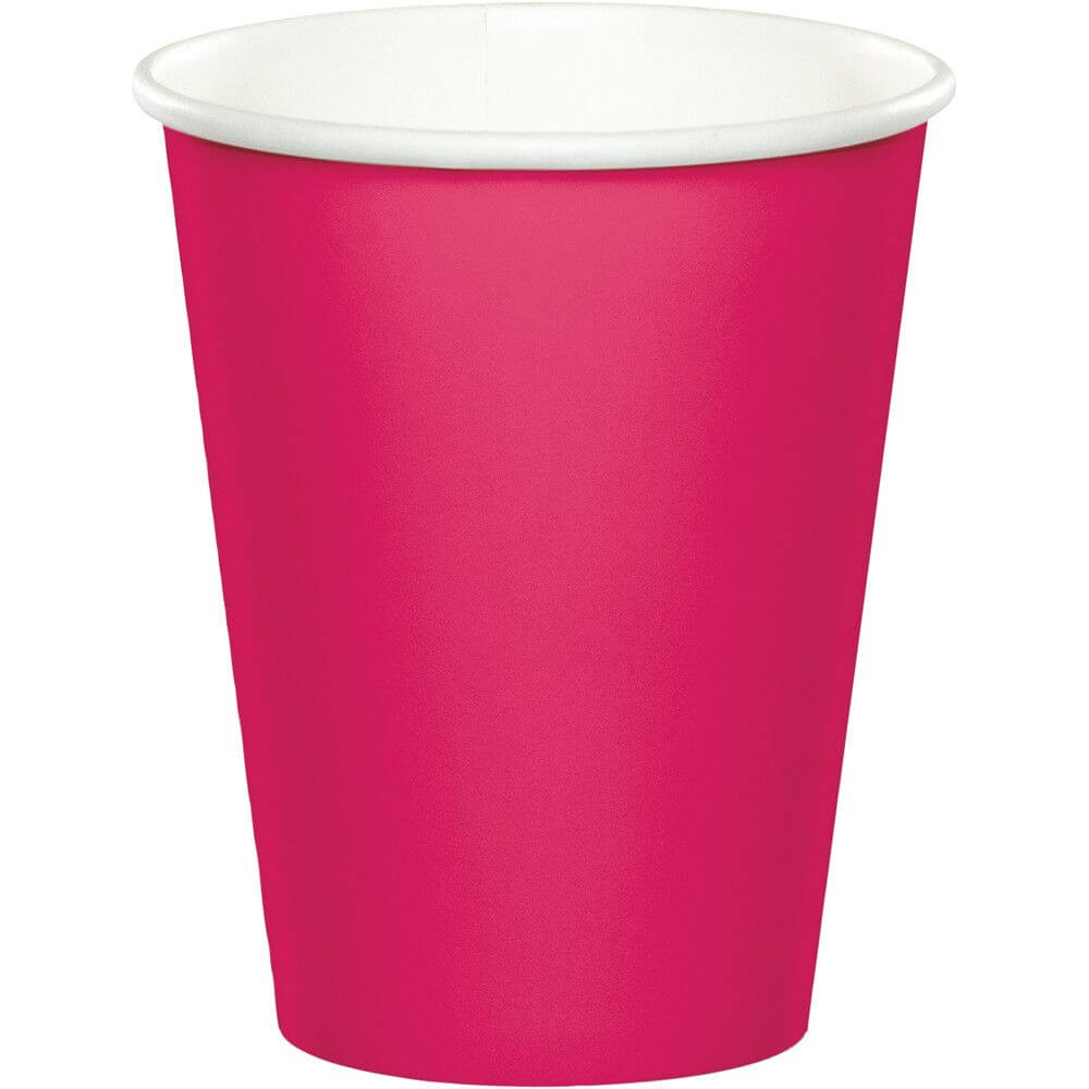 Hot/Cold Cups 9oz 24ct, Hot Magenta 