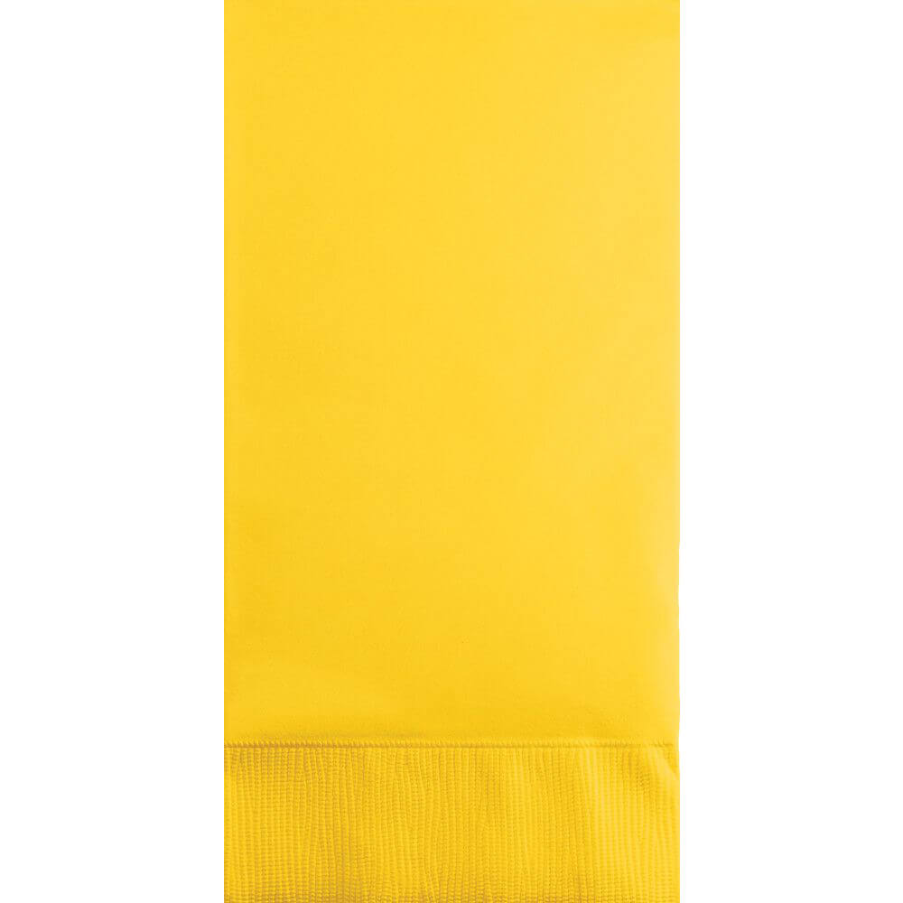 Guest Napkins 3ply 16ct, School Bus Yellow 