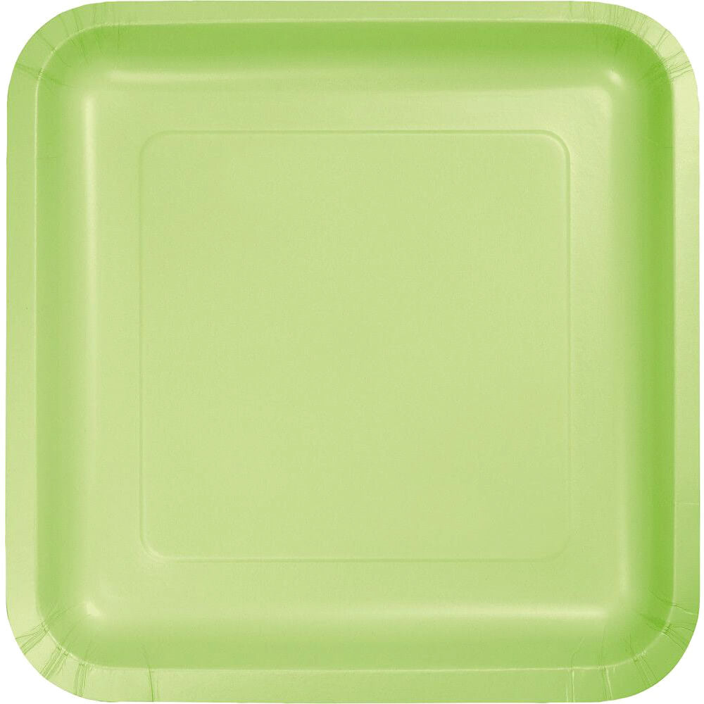 Pistachio Paper Lunch Plates 7in 18ct, 