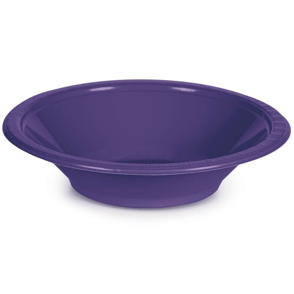 Plastic Bowl 12oz 20ct, Purple 