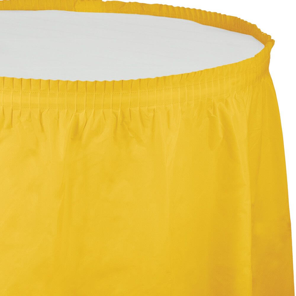 Tableskirt 14ft, Schoolbus Yellow 