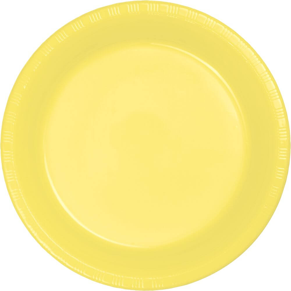 Plastic Lunch Plates 7in 20ct, Mimosa 