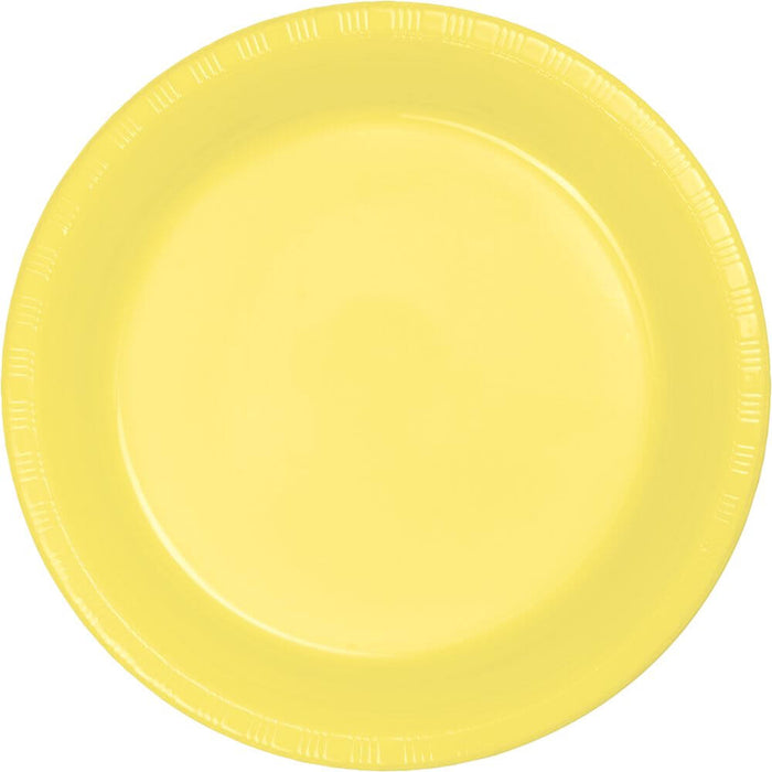 Plastic Lunch Plates 7in 20ct, Mimosa 