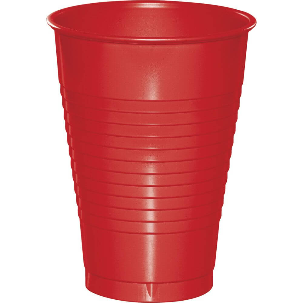 Classic Red Plastic Cups 12oz, 20ct 