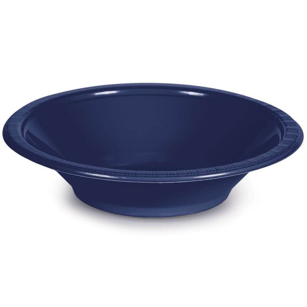 Plastic Bowl 12oz 20ct, Navy Blue 
