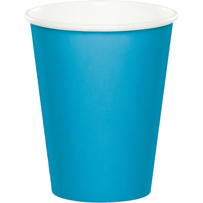 Paper Cups 9oz 24ct, Turquoise 