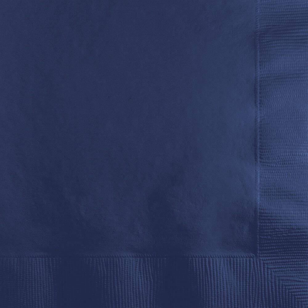 Beverage Napkins 3ply 50ct, Navy Blue 