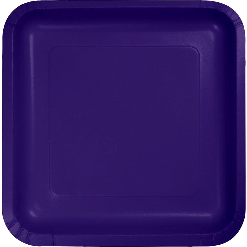 Paper Lunch Plates 7in 18ct, Purple 