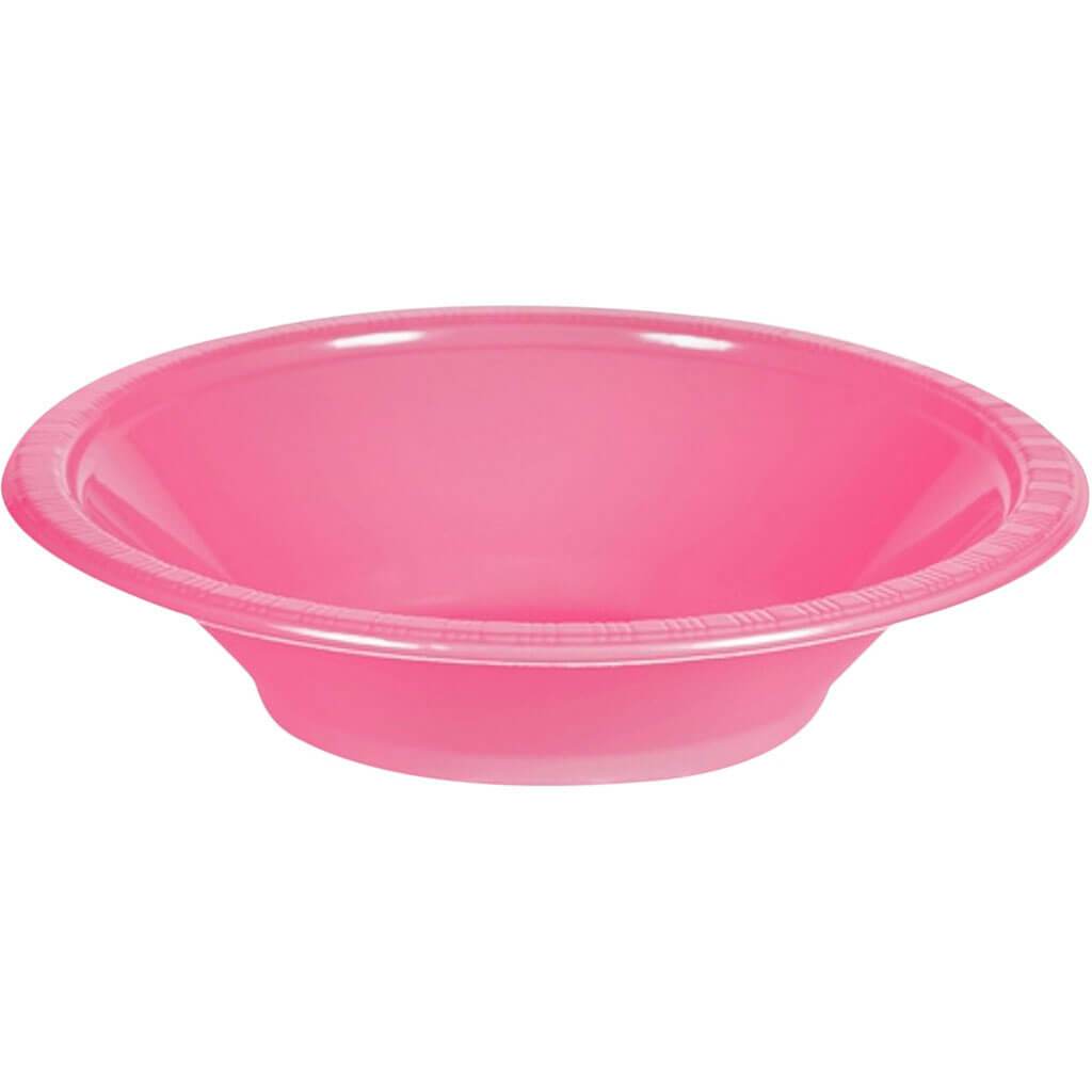 Plastic Bowl 20ct Candy Pink