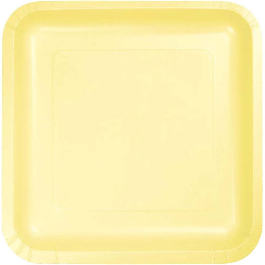 Paper Lunch Plates 7in 18ct, Mimosa 