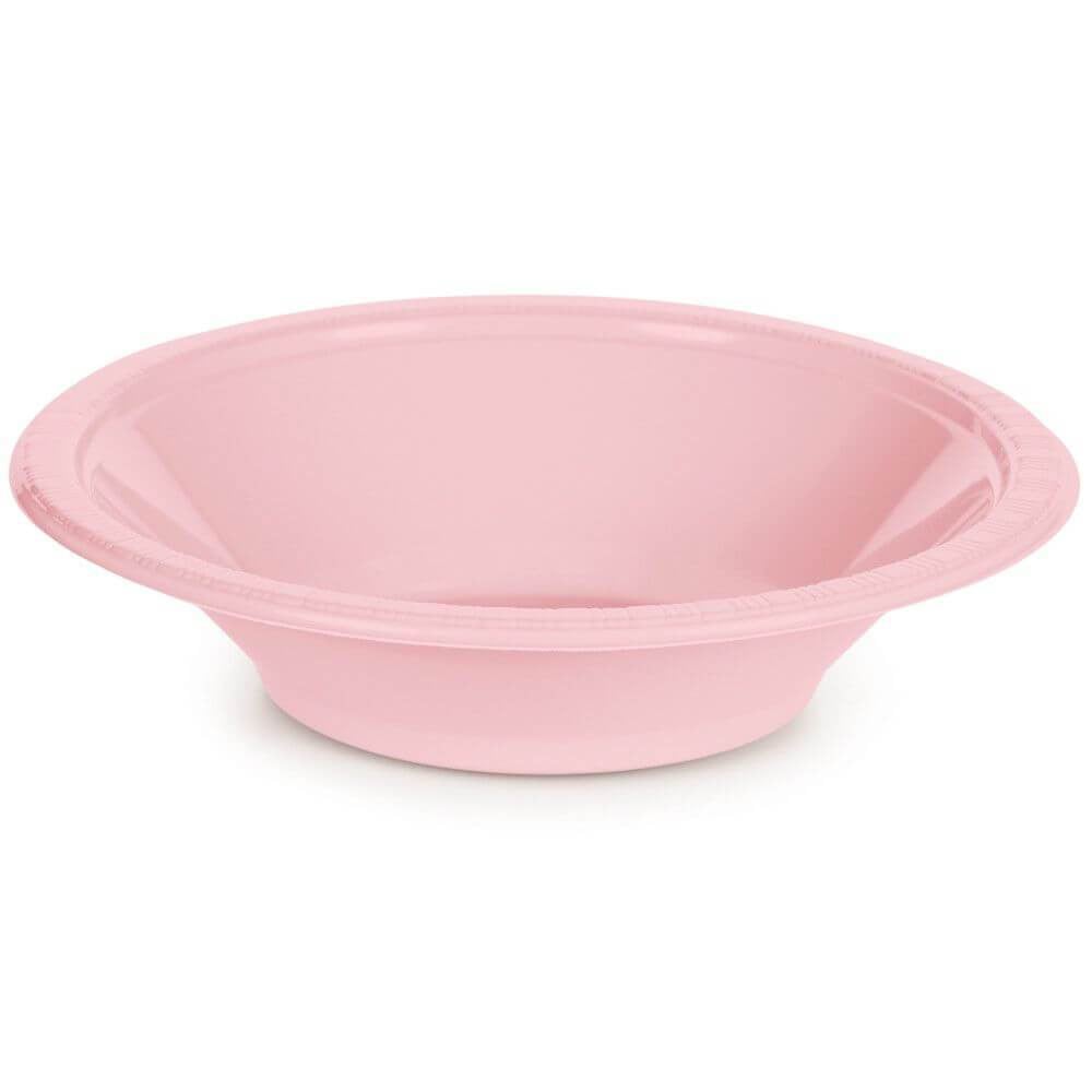 Plastic Bowl 20ct, Classic Pink 