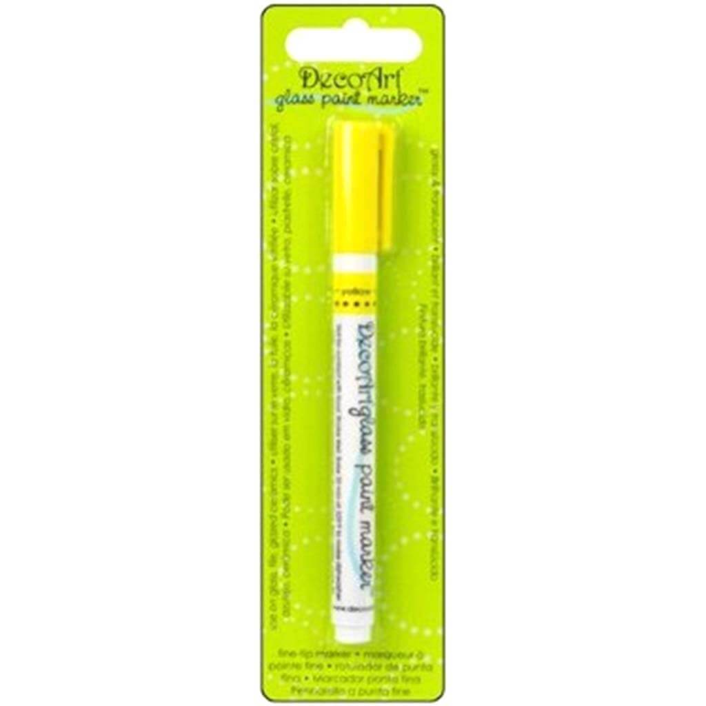 Decoart Glass Paint Marker Yellow