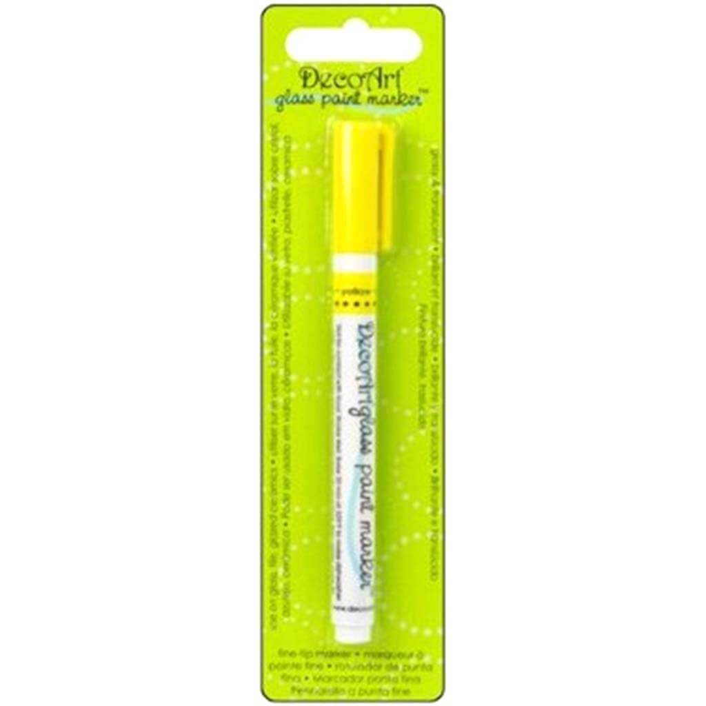 Decoart Glass Paint Marker Yellow