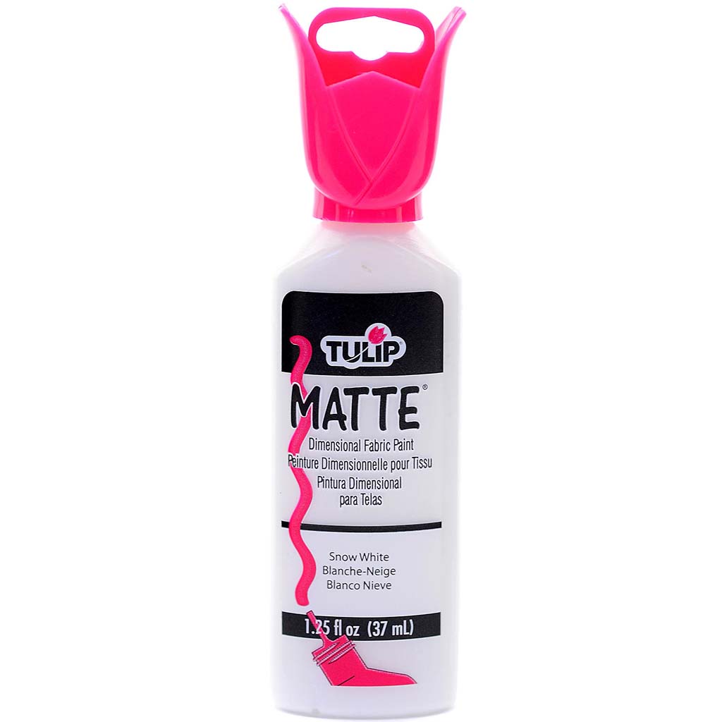 Tulip Dimensional Fabric Paint Matte Snow White 1.25 oz