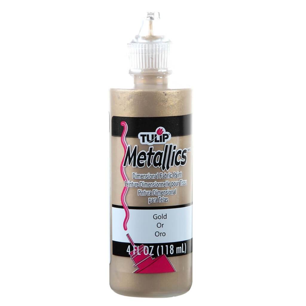 DIMENSIONAL FABRIC PAINT METALLIC 4OZ