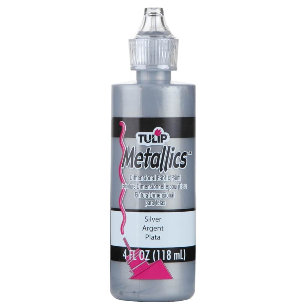 DIMENSIONAL FABRIC PAINT METALLIC 4OZ