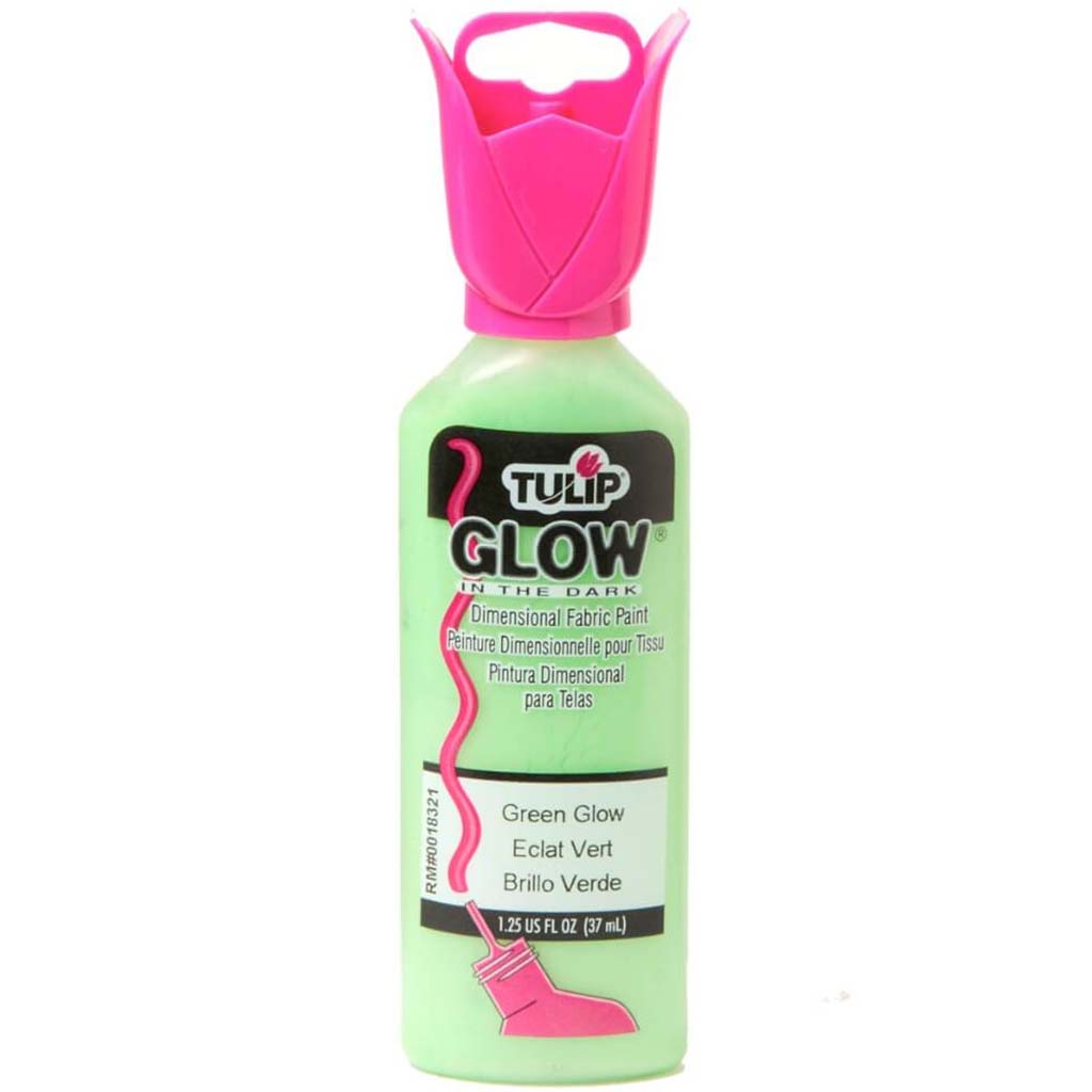 TULIP DIMENSIONAL FABRIC PAINT GLOW IN THE DARK 1.25OZ