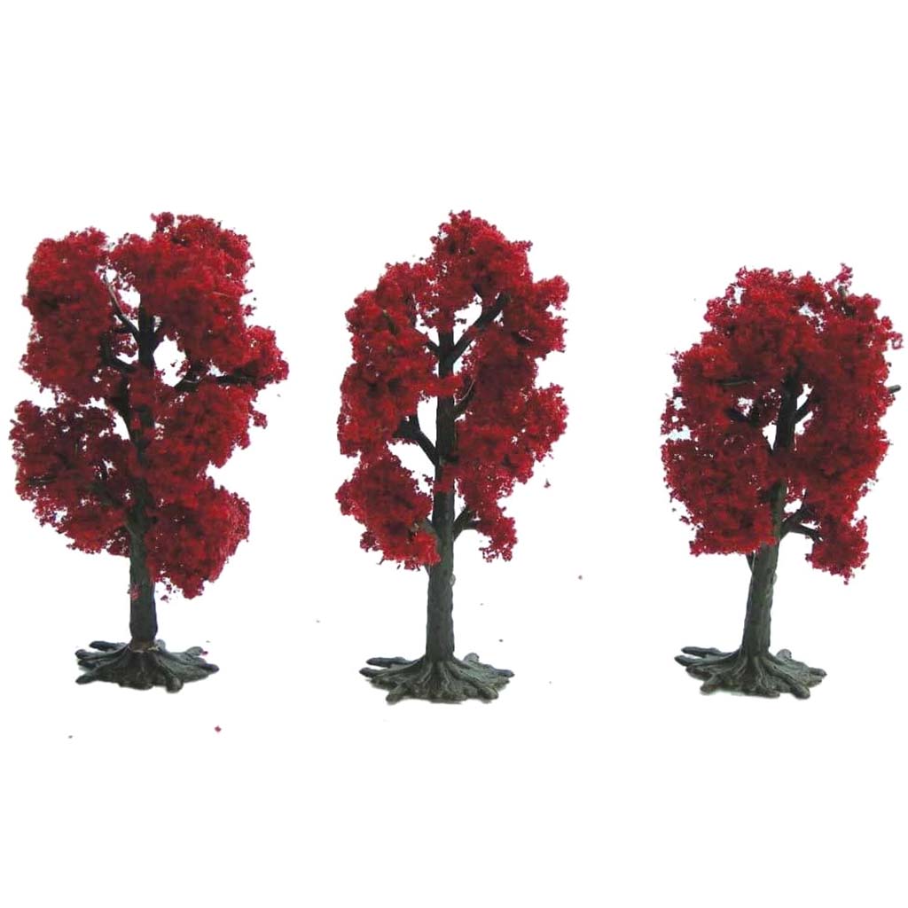 Trees Japanese Red Pack of 3 2.5x12in