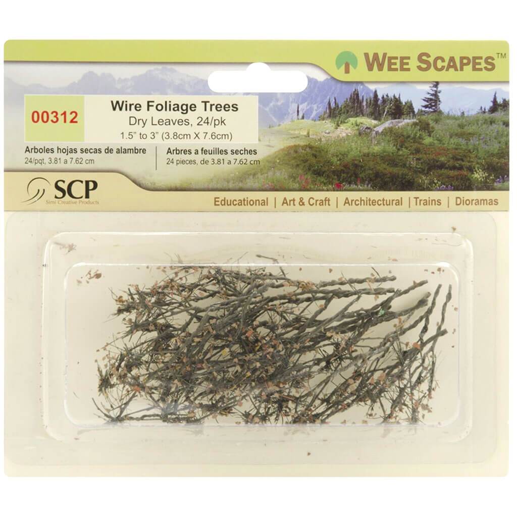 Wire Foliage Dry Leaves 1.5in-3in