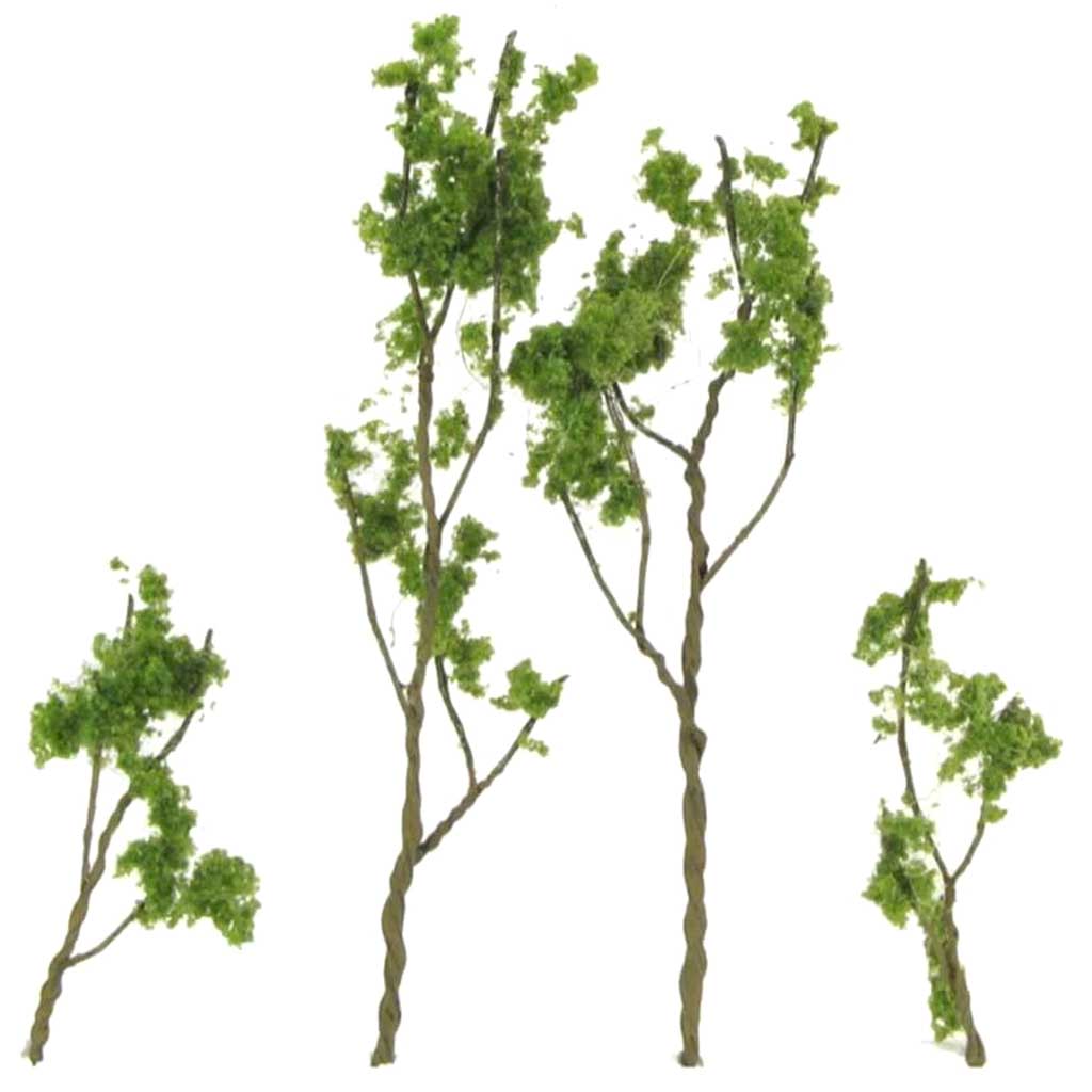 Wire Foliage Trees Light Green 1.5in to 3in