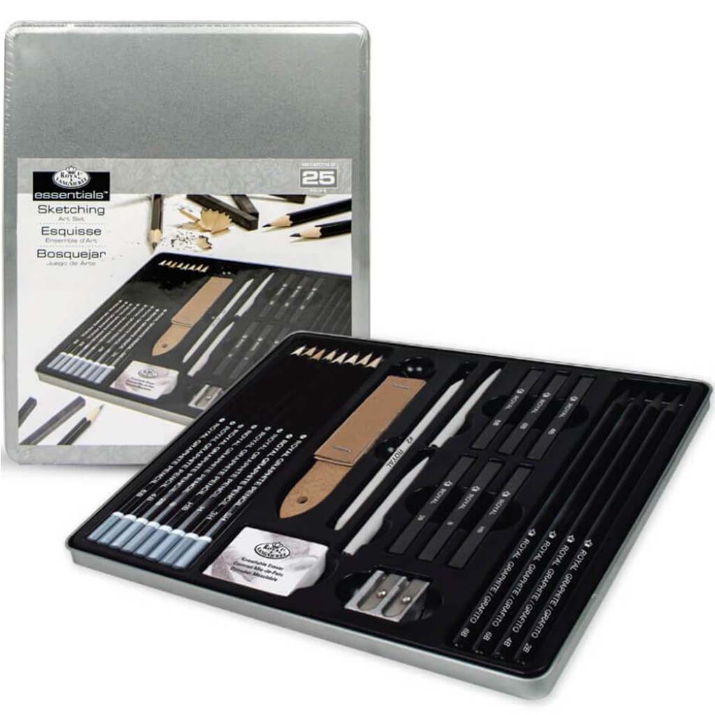 Graphite Sketching Tin Art Set 25pc