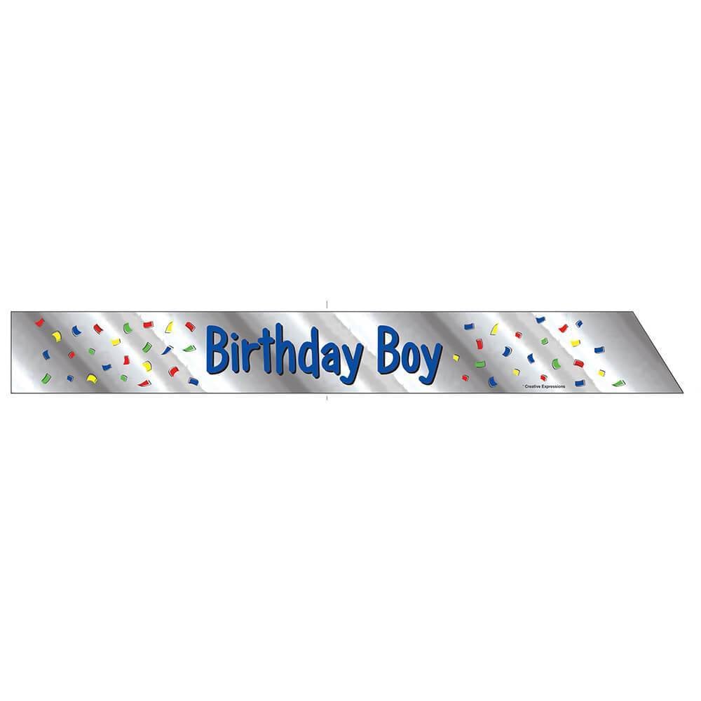 Birthday Boy Foil Sash 