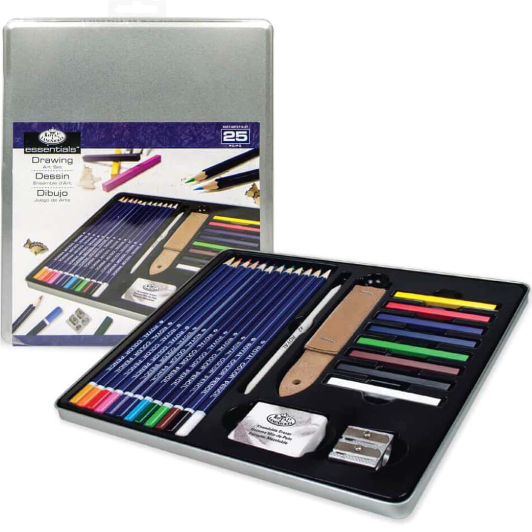 Drawing Tin Art Set 25pc 