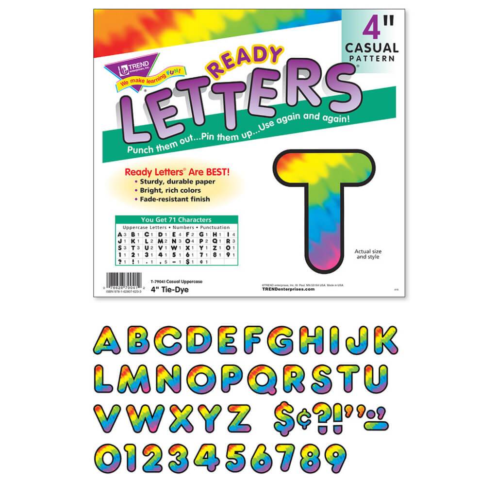 Ready Letters Casual Tie-Dye 4" 